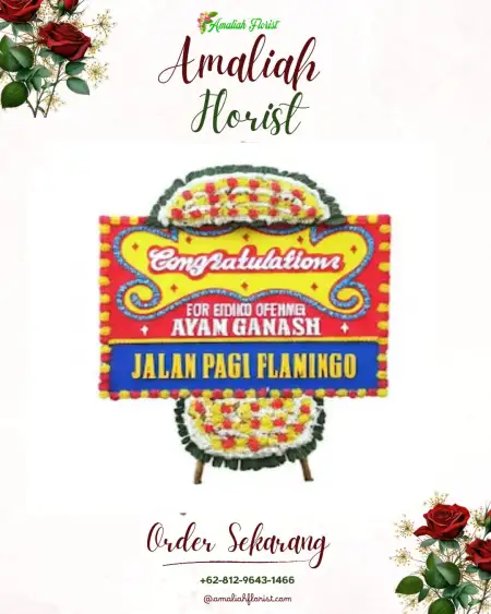 Sewa Papan Bunga Poyowa Kecil